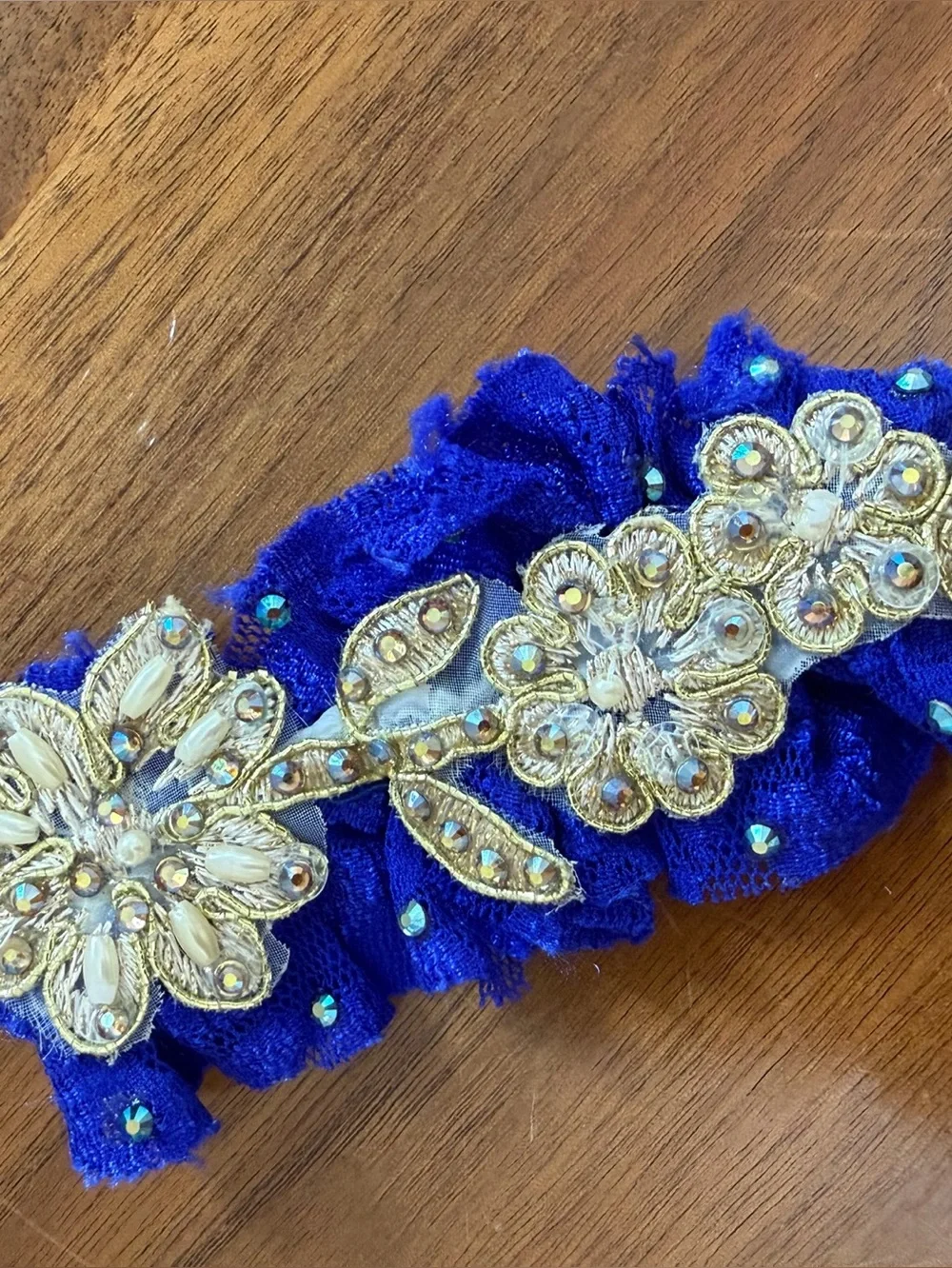 Blue lace costume CL